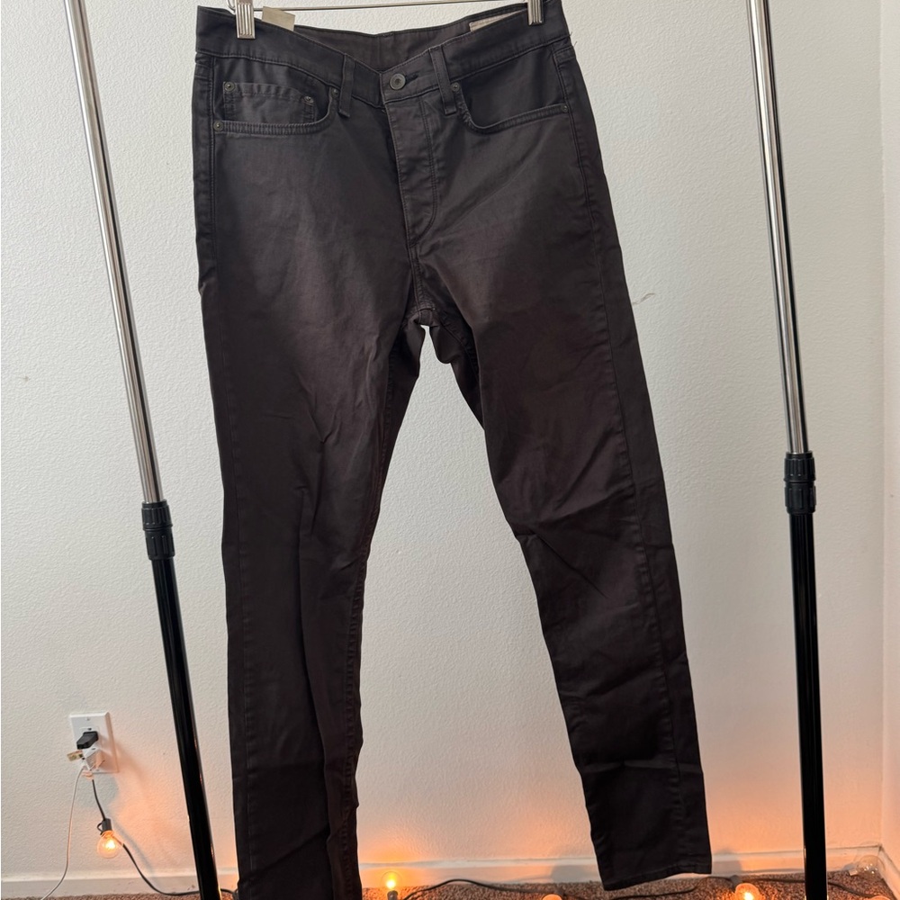 Men's standard issue slim fit rag & bone charcoal khakis size 31 waist